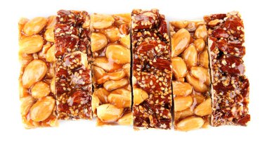 beyaz izole lezzetli oryantal tatlılar