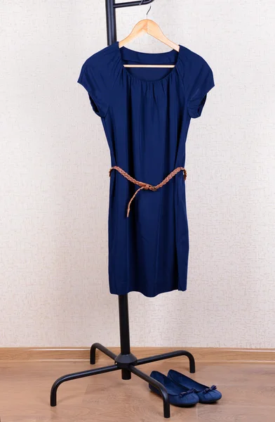 Dress hanging on hanger — Stock Photo, Image