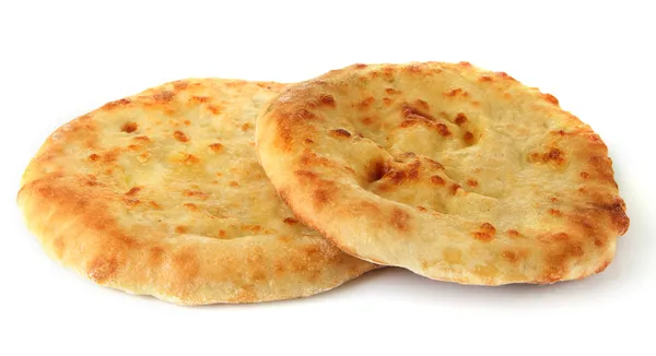 Піта хліб ізольовані на білому — стокове фото