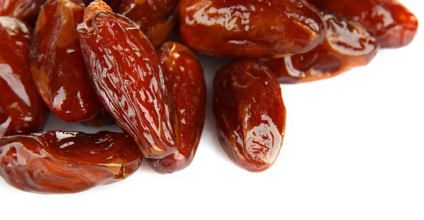 Dates séchées isolées sur blanc — Photo