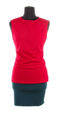 manken üzerinde beyaz izole kadın giyim