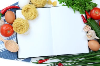 pişirme bir kavram. bakkaliye boş kitabı ile yakın çekim
