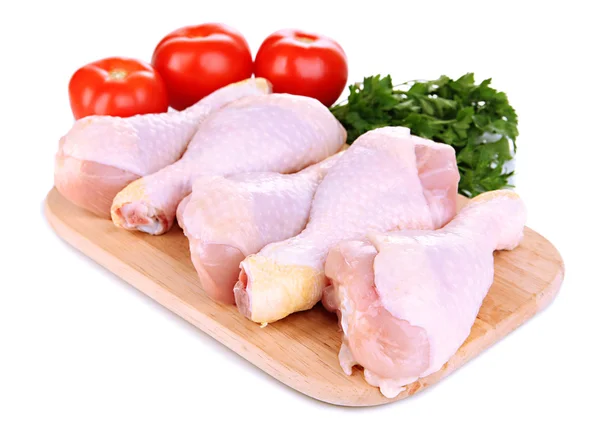 Raw chicken legs isolated on white — Stock Photo, Image