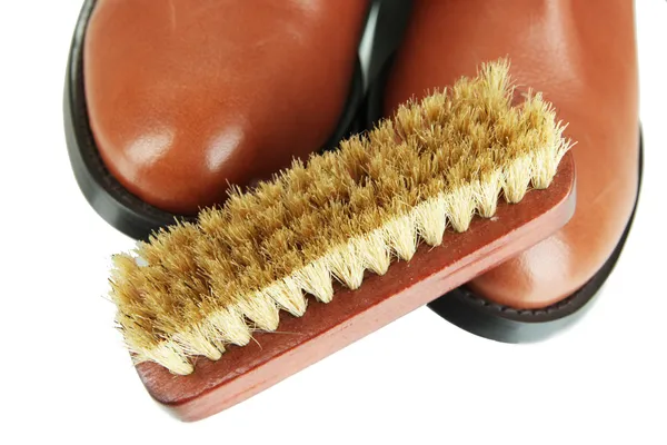 Shoe Polishing close up — Stock Photo, Image