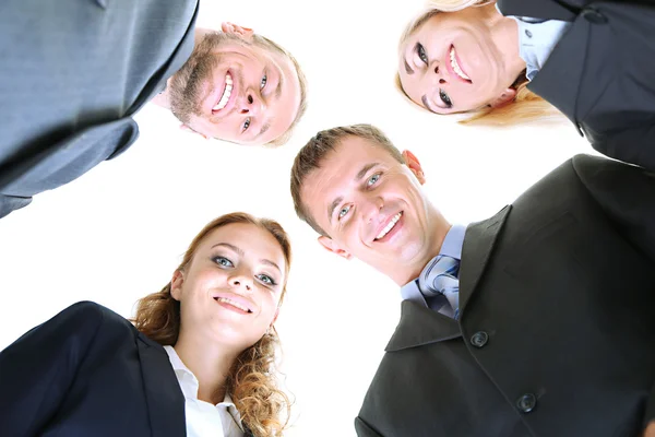 Grupo de empresários isolados em branco — Fotografia de Stock