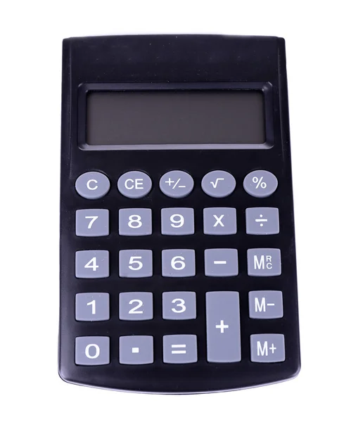 Цифровой калькулятор на белом — стоковое фото