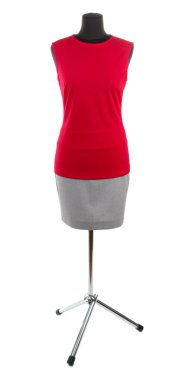 manken üzerinde beyaz izole kadın giyim