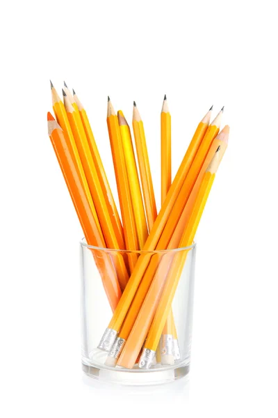 Ołówki w szkle — Zdjęcie stockowe