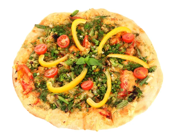 Tasty vegetarian pizza — Stock Photo, Image