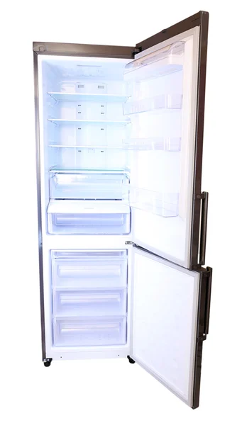 Gray refrigerator — Stock Photo, Image