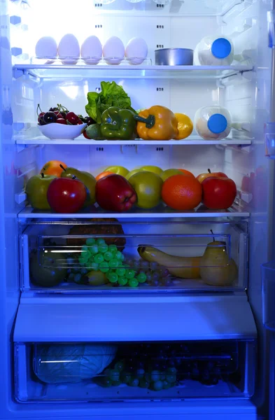 Refrigerator full of food