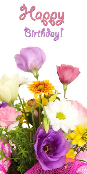 Beautiful flowers on bright background — Stock Photo, Image