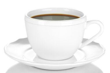 beyaz izole kahve fincanı