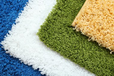 birçok farklı renkteki Halılar