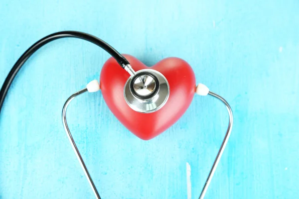 Stethoscope and heart — Stock Photo, Image