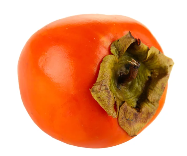 白で隔離される熟した柿 — ストック写真