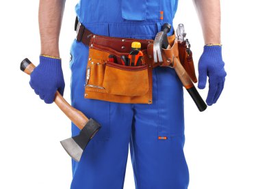 Foreman'ın üzerinde beyaz izole