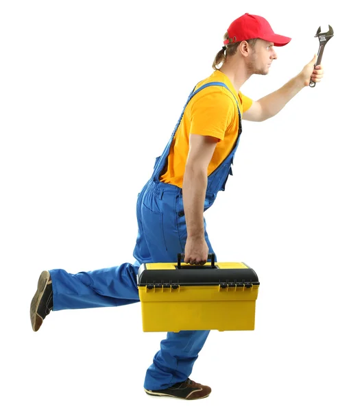 Portrait of young builder — Stock Photo, Image