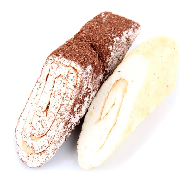 Leckere orientalische Süßigkeiten (türkisches Vergnügen), isoliert auf weiß — Stockfoto