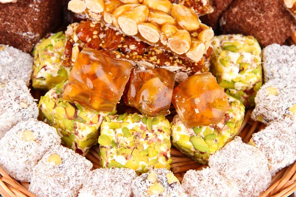 Lezzetli tatlılar oriental, yakın çekim — Stok fotoğraf