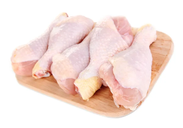 Patas de pollo crudas aisladas en blanco — Foto de Stock