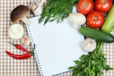 pişirme bir kavram. bakkaliye boş kitabı ile yakın çekim