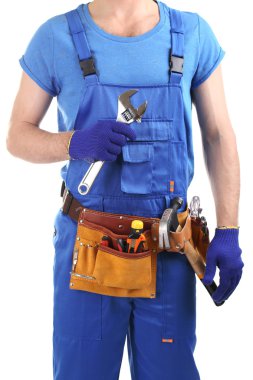 Foreman'ın üzerinde beyaz izole