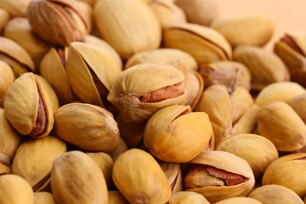 Sabrosas nueces de pistacho, de cerca —  Fotos de Stock