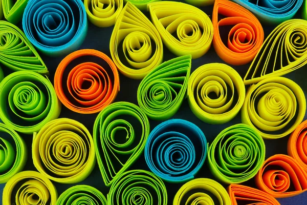 Kolorowy szczegół quilling — Zdjęcie stockowe