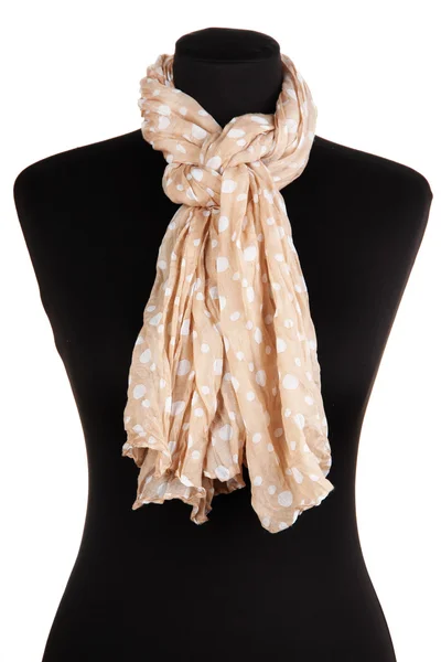 Mannequin wearing scarf isolated on white — Stock Photo, Image