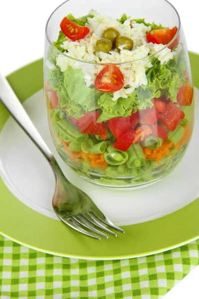 Tasty salad with fresh vegetables — Stock Photo, Image