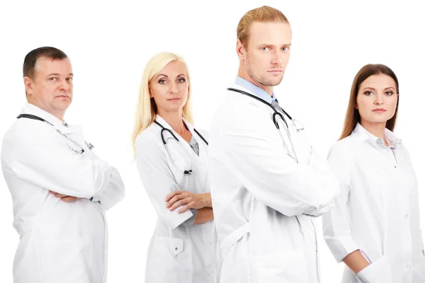 Medizinisches Personal isoliert auf weiß — Stockfoto