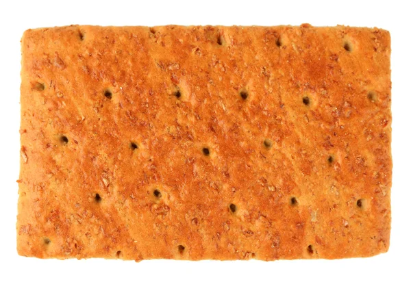 Delizioso cracker isolato su bianco — Foto Stock