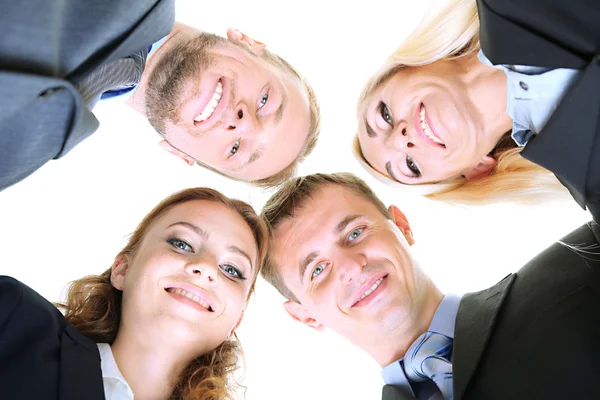 Grupo de empresarios aislados en blanco — Foto de Stock