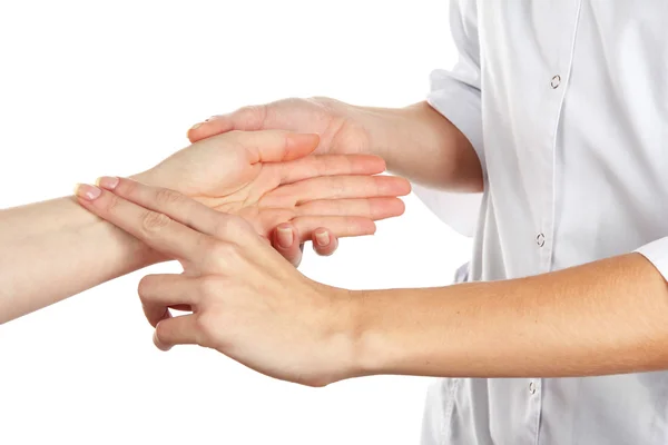 Pulso de medición aislado en blanco — Foto de Stock