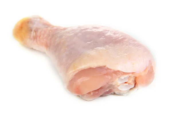 Raw chicken leg isolated on white — Stock Photo, Image