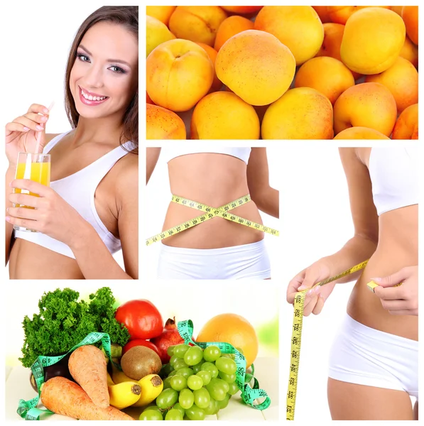 Diet collage — Stock Photo, Image