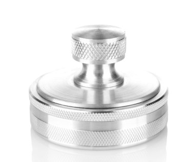 beyaz izole metal pul