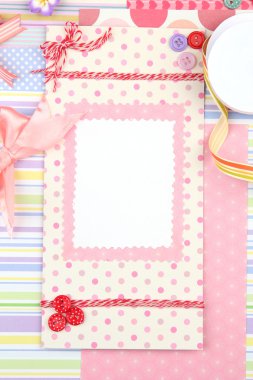 güzel el yapımı kart ve scrapbooking elemanları