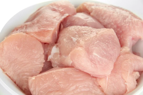 Raw turkey meat close up — Stock Photo, Image