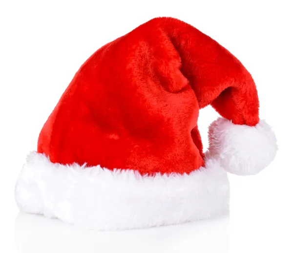 Cappello di Natale isolato su bianco — Foto Stock