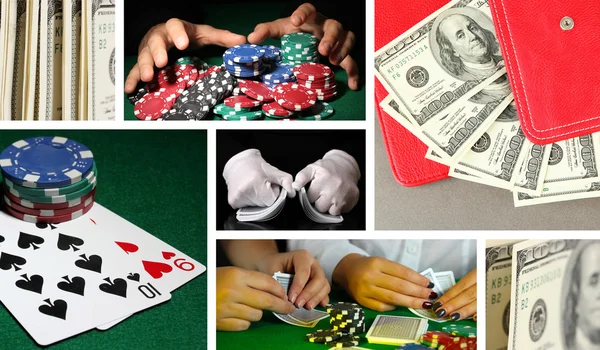 Casino collage — Stock Photo, Image