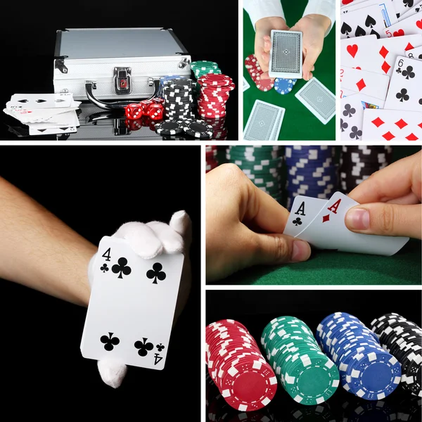 Collage del casinò — Foto Stock