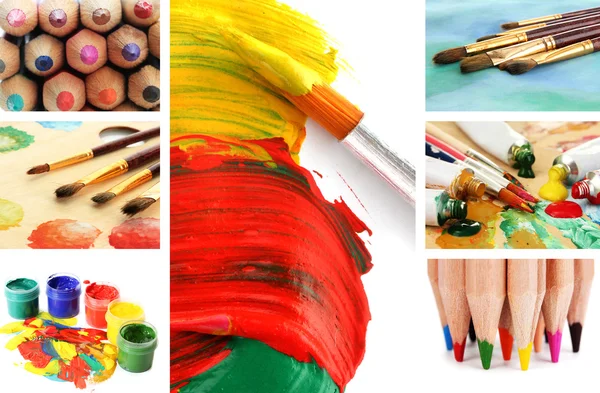 Collage de pintura de color —  Fotos de Stock
