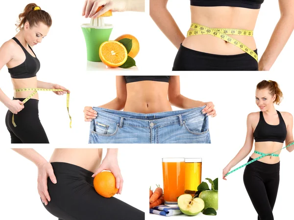 Diet collage — Stockfoto