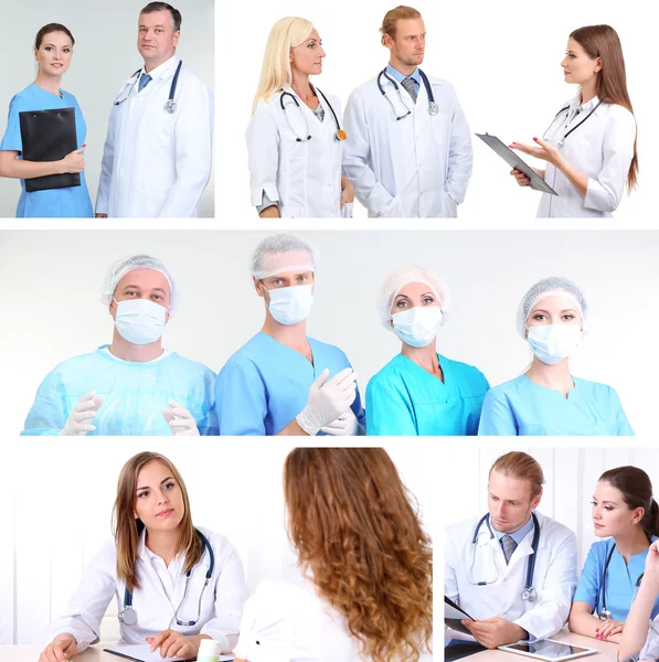 Conceptos médicos collage — Foto de Stock