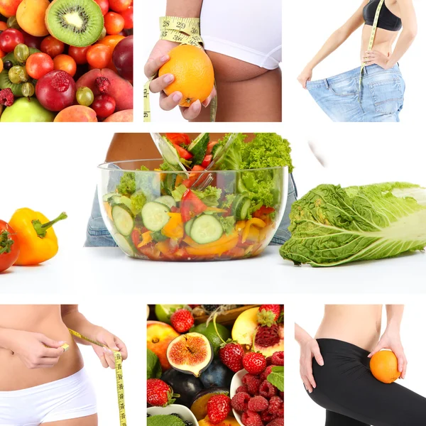 Collage de dieta —  Fotos de Stock