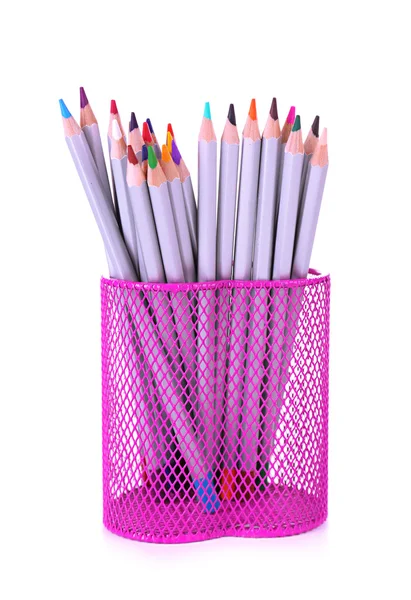 Crayons dans le stand — Photo