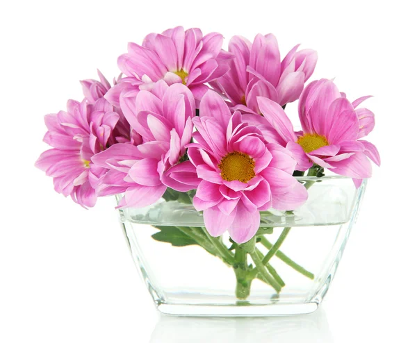 Beautiful flowers in bowl — Stock Photo, Image