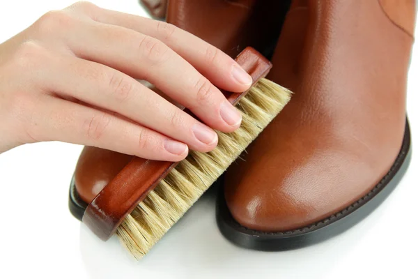 Lucidatura scarpe — Foto Stock